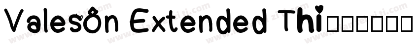 Valeson Extended Thi字体转换